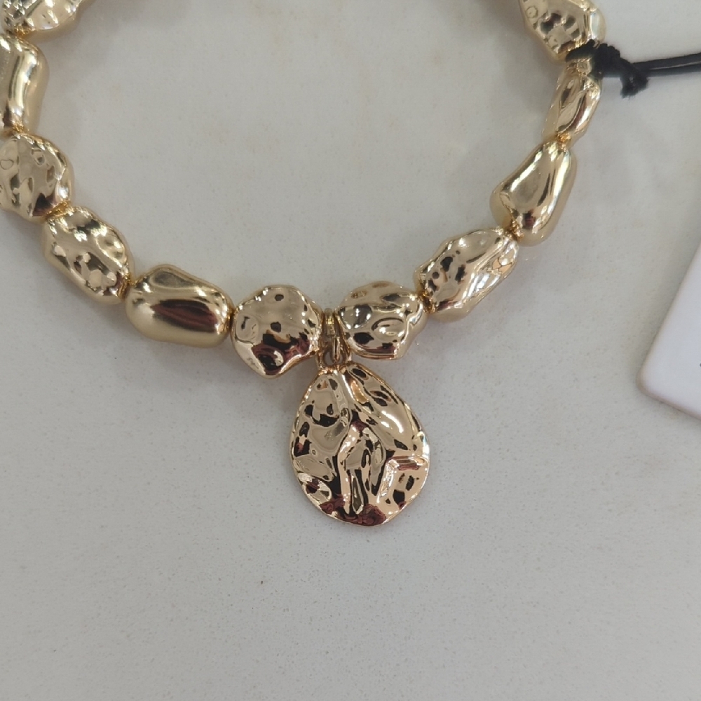 Ann Taylor Gold Bracelet with Gold Charm - Picture 2 of 7